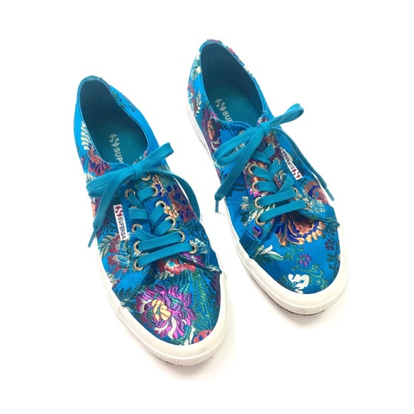 superga embroidered sneakers